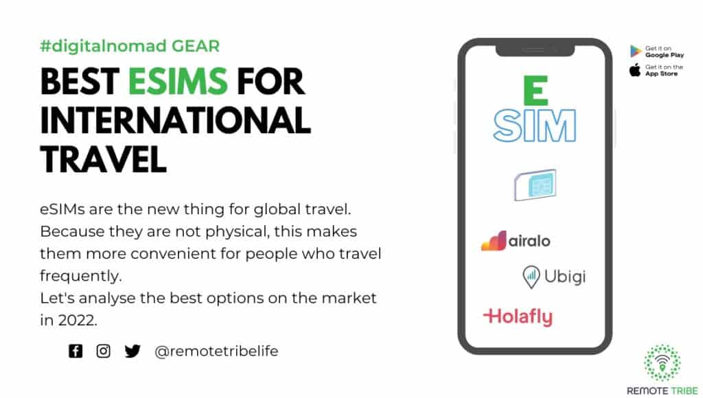 best esim travel internatonal