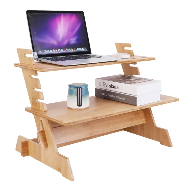 Adjustable Standing Desk Riser example setup