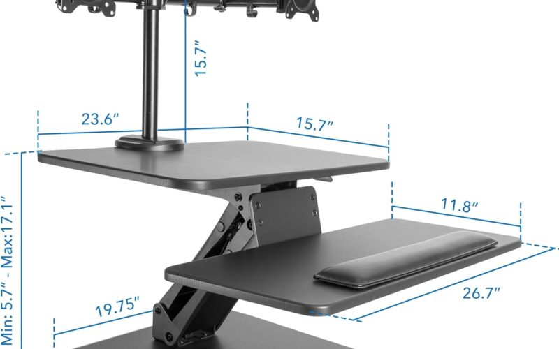 Mount-It! Standing Desk Converter size