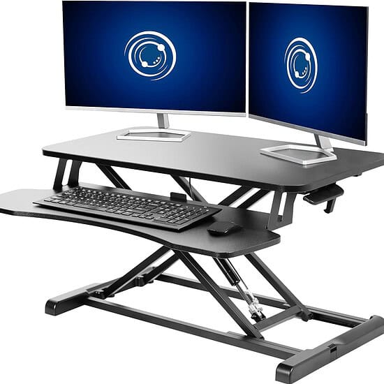 VIVO Black Height Adjustable Stand Up Desk Converter