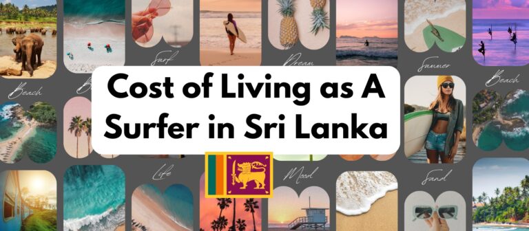 working and surfing in Sri Lanka