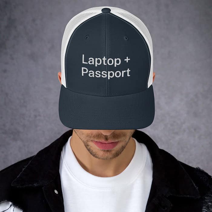 travel cap male digital nomad